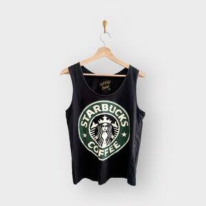 ROCK & ROLL ANIMAL Starbucks Mermaid Logo Tank Top (Sz M)
